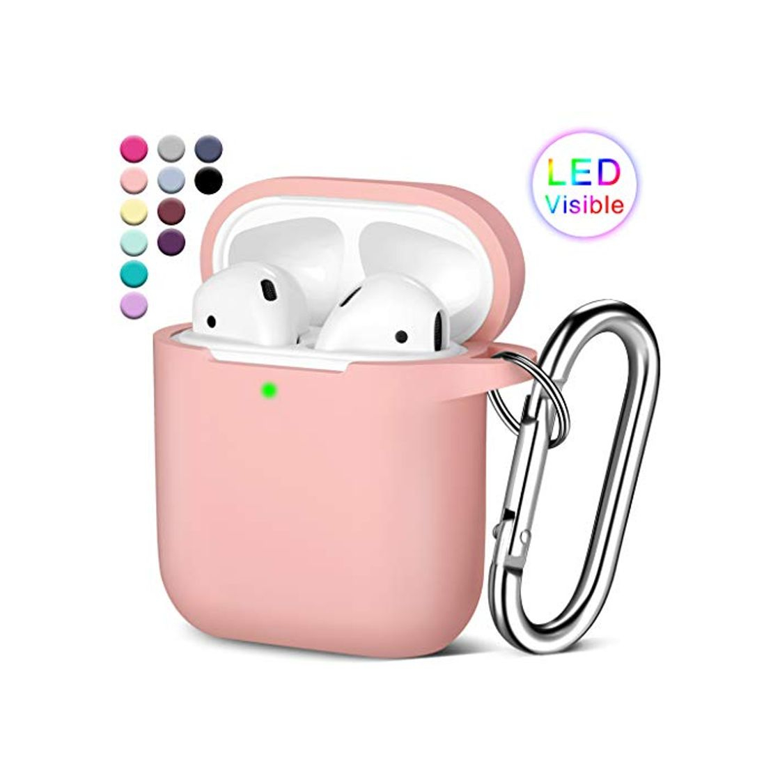 Producto Maledan Funda Compatible con Airpods 2 & 1