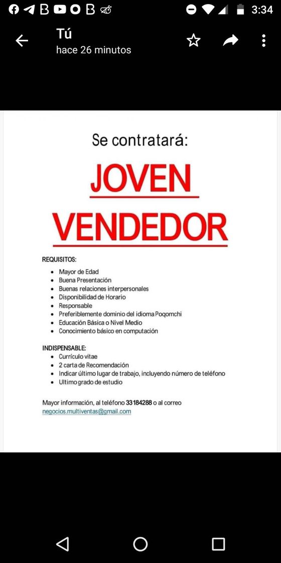 Moda Joven vendedor