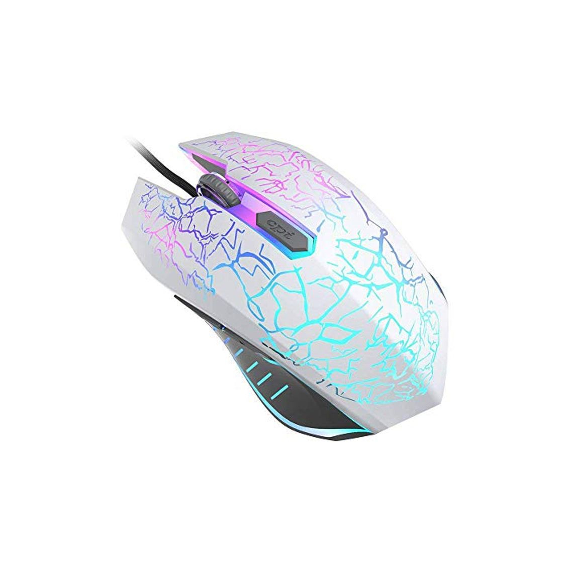 Social VersionTECH. Ratón Gaming con Cable hasta 3600 DPI Ratón Ergonómico Óptico para