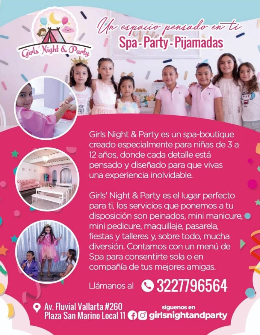 Product Girlnight&Party spa-boutique y pijamadas