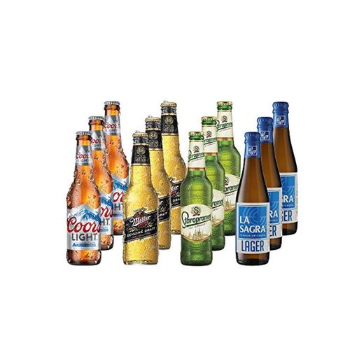 Lagers del Mundo Pack Degustación de Cerveza - 12 botellas x 330