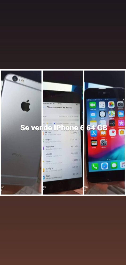 Electrónica Apple iPhone 6s Oro 64GB Smartphone Libre