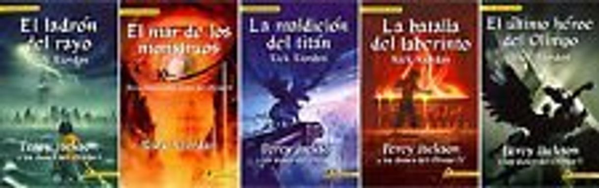 Libro Percy Jackson & the Olympians Set Books 1-5 Spanish Language