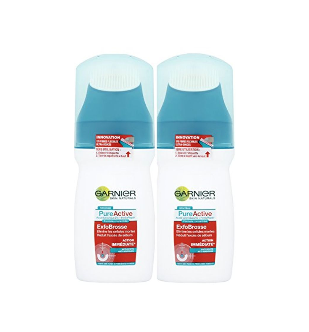 Social Garnier - Pure Activo - Gel Limpiador - Exfo-Cepilladora Control de Sebo las pieles grasas