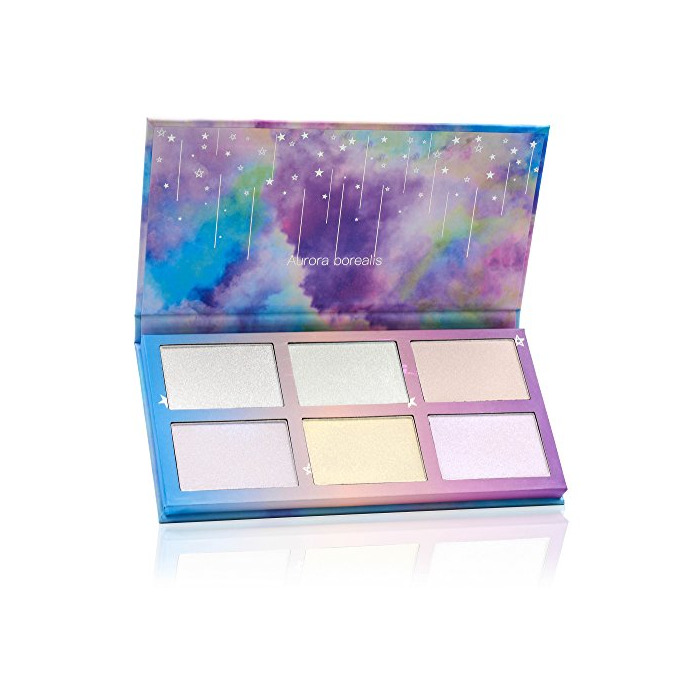 Social TZ cosmetix - Aurora boreal 6 colores paleta de maquillaje Kit de maquillaje en polvo