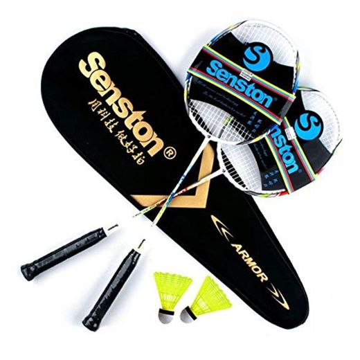 Senston Raquetas de Bádminton,Unisex Adulto Badminton Racket-Incluyendo bádminton Bolsa