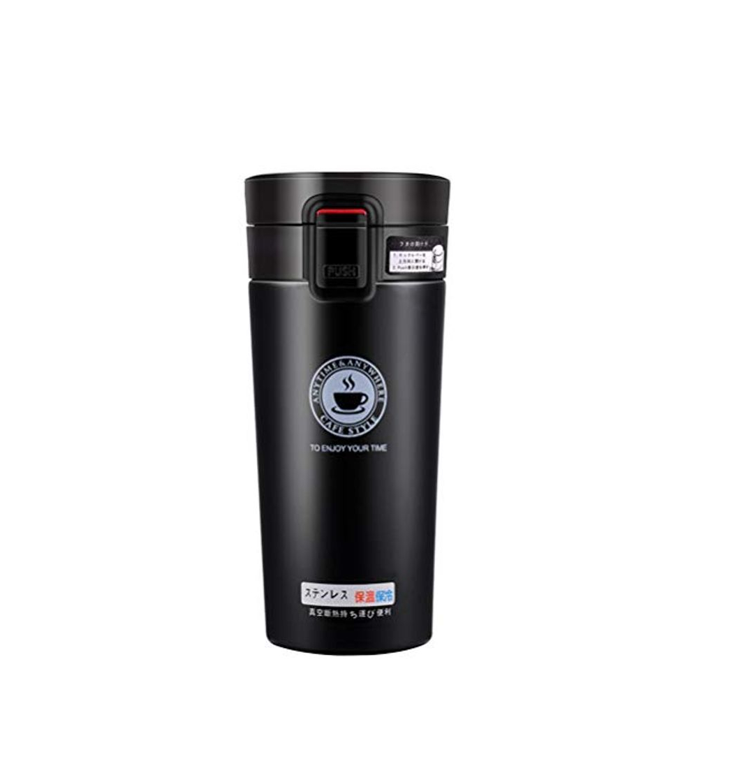 Social SLOSH Vaso Termico Café Termo Taza Termica Viaje para Llevar Sin Bpa(Negro)