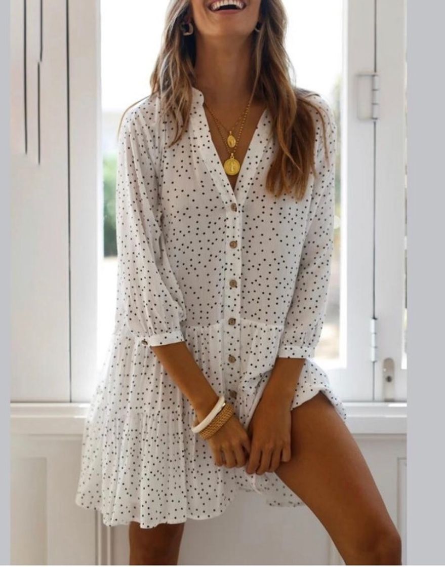 Social Wavelet Dot Dress