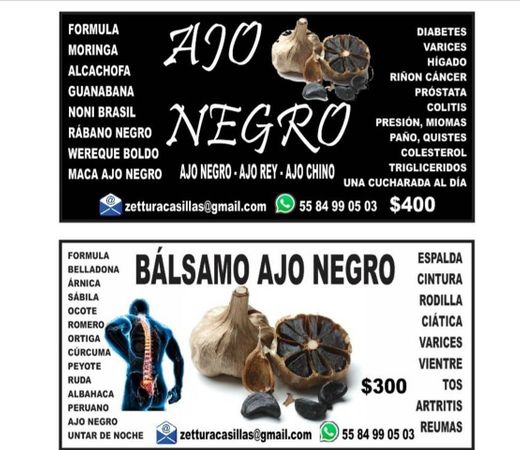 Jarabe y capsulas de ajo negro