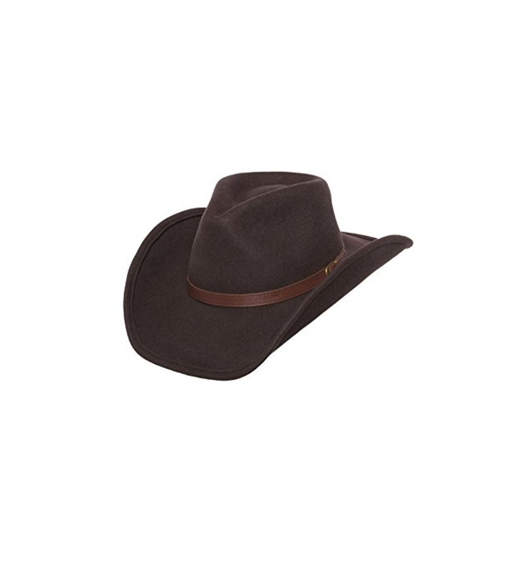 Product Silver Canyon Boot and Clothing Company Interior de Lana del Sombrero de Vaquero Occidental Fieltro moldeable Dakota para Hombre pequeño marrón