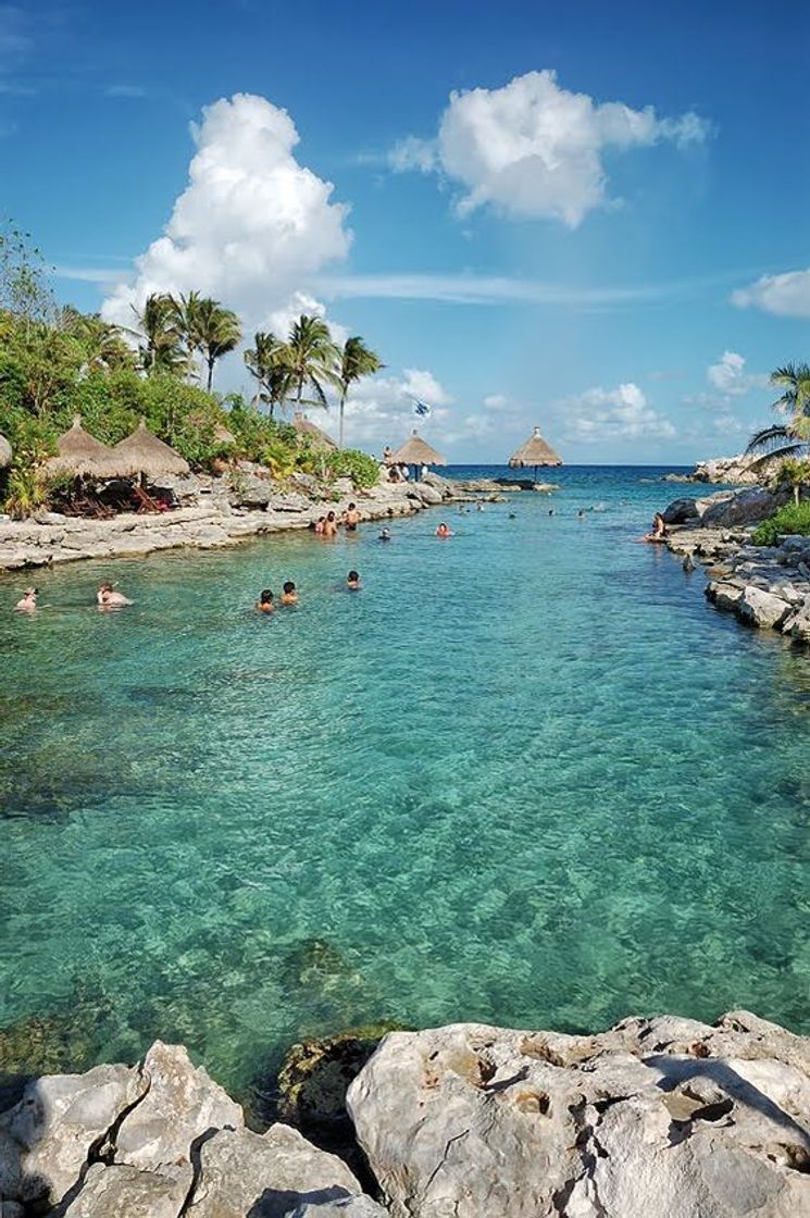 Lugar Hermosa playa en xcaret 