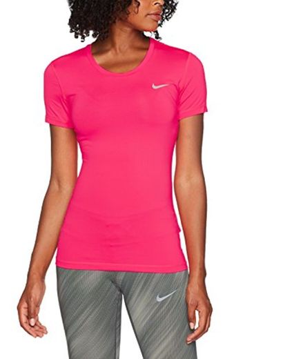 Nike Pro Camiseta Cuello Redondo Manga Corta Poliéster, Spandex - Camisas y