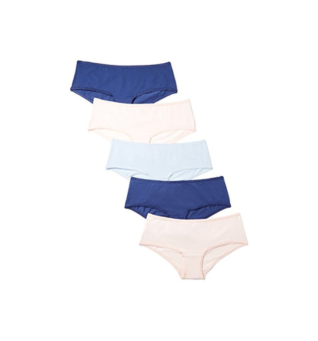 Social Marca Amazon - Iris & Lilly Culotte Mujer, Pack de 5, Multicolor