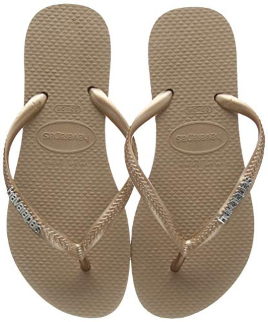 Product Havaianas Slim Logo Metallic, Chanclas para Mujer, Dorado