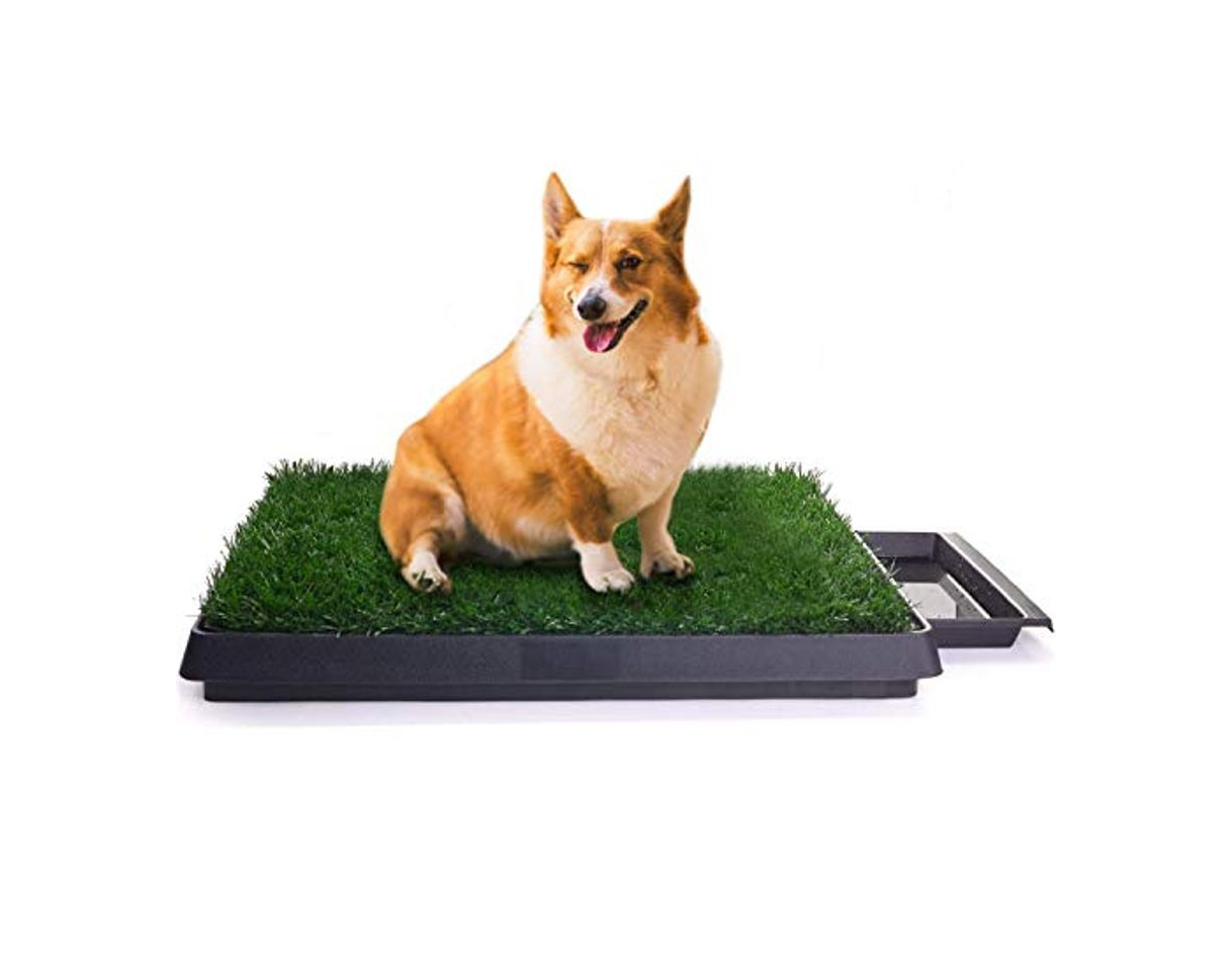 Social Sailnovo Inodoro para Mascotas Perro Césped Interior Orinal Perro Almohadilla de Entrenamiento