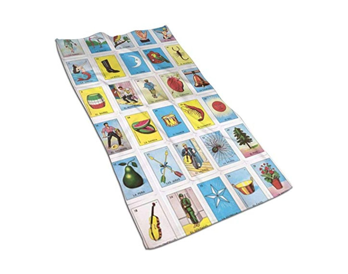 Social Coloridas Tarjetas de Lotería Mexicana Toallas de Cocina 17