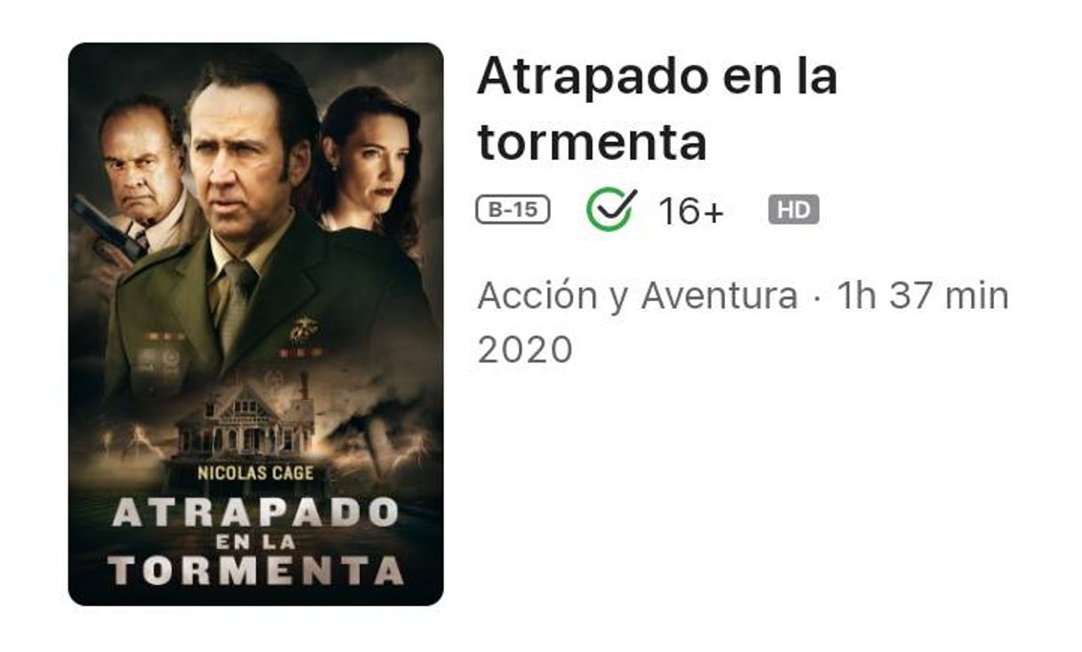 Película Atrapado en la tormenta - Sandunguitaavalos