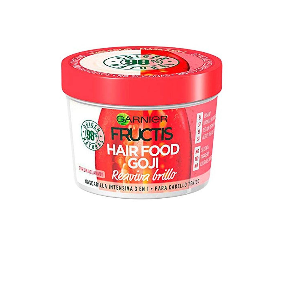 Social HAIR FOOD goji mascarilla reaviva brillo 390 ml