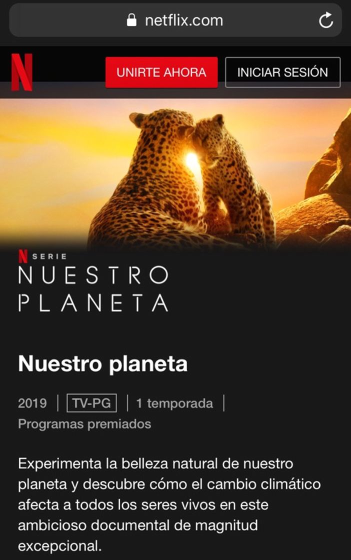 Serie Nuestro Planeta