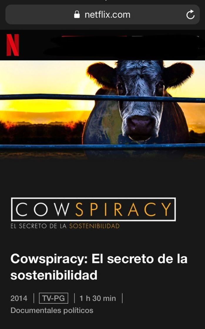 Serie Cowspiracy: El secreto de la sostenibilidad