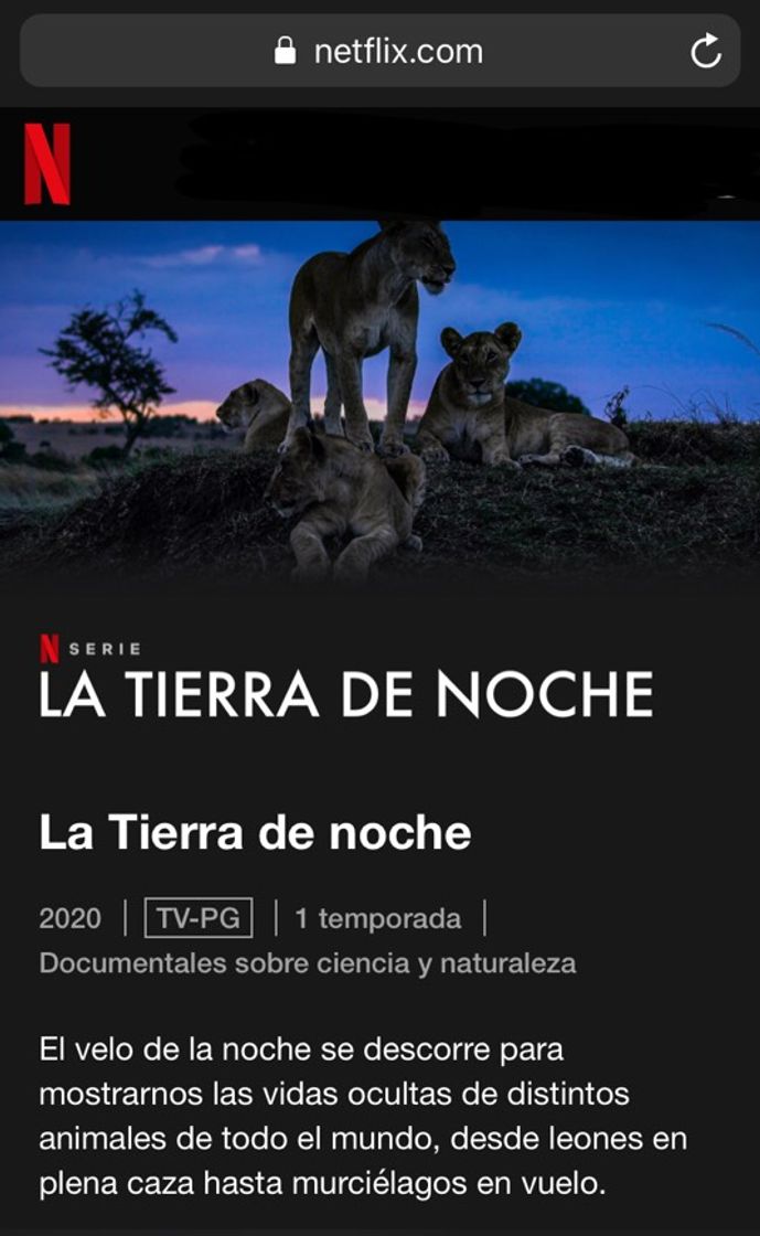 Serie La Tierra de noche