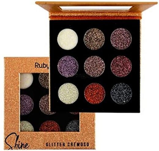 Paleta De Sombra Ouro Shine Glitter Light 