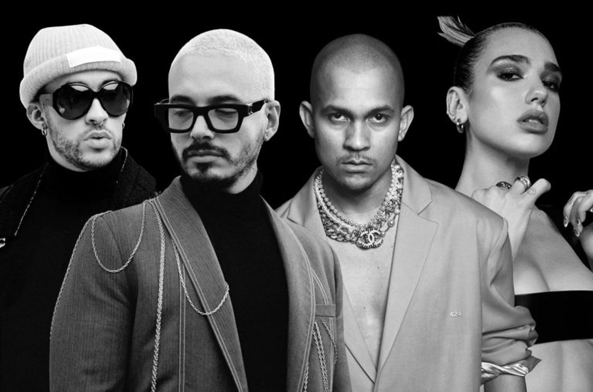 Social UN DÍA - J. Balvin, Dua Lipa, Bad Bunny, Tainy