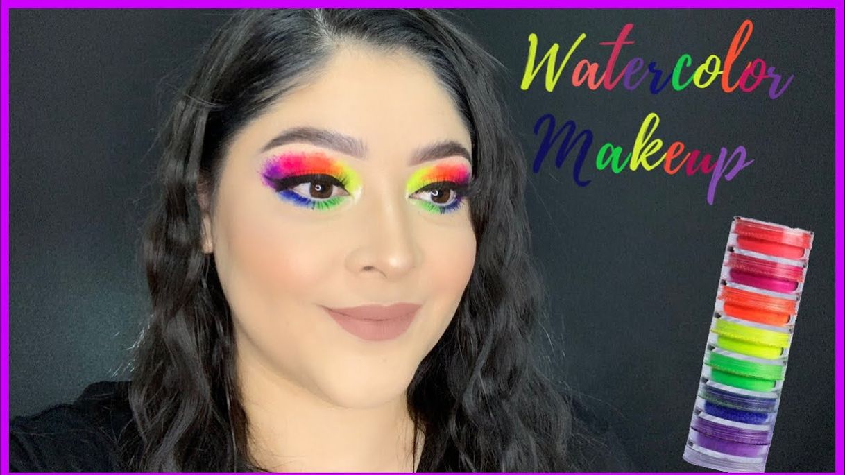 Fashion WATERCOLOR NEON MAKEUP | TÉCNICA ACUARELA - YouTube