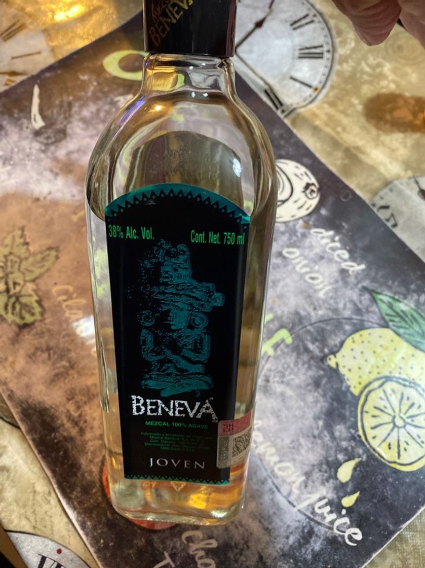 Productos BENEVA mezcal 38% del paquete 700 ml bebidas alcohólicas