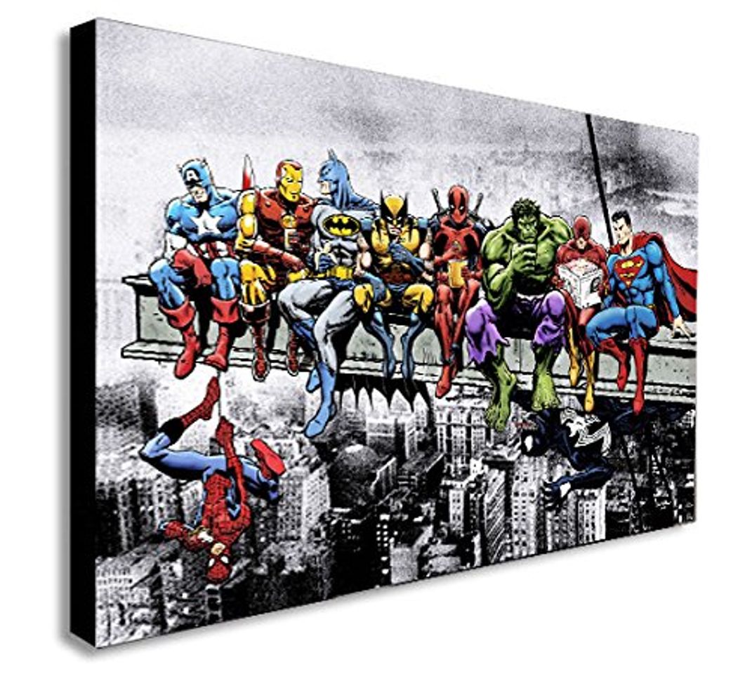 Product Marvel DC Comic Super Heroes - Lienzo enmarcado para pared