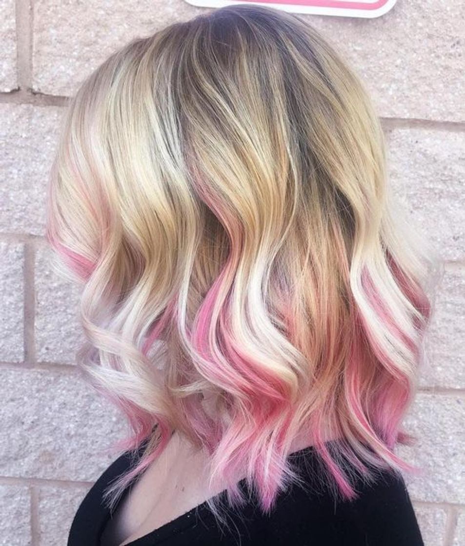 Moda Inspiração: Cabelo curto loiro/rosa 😱😍