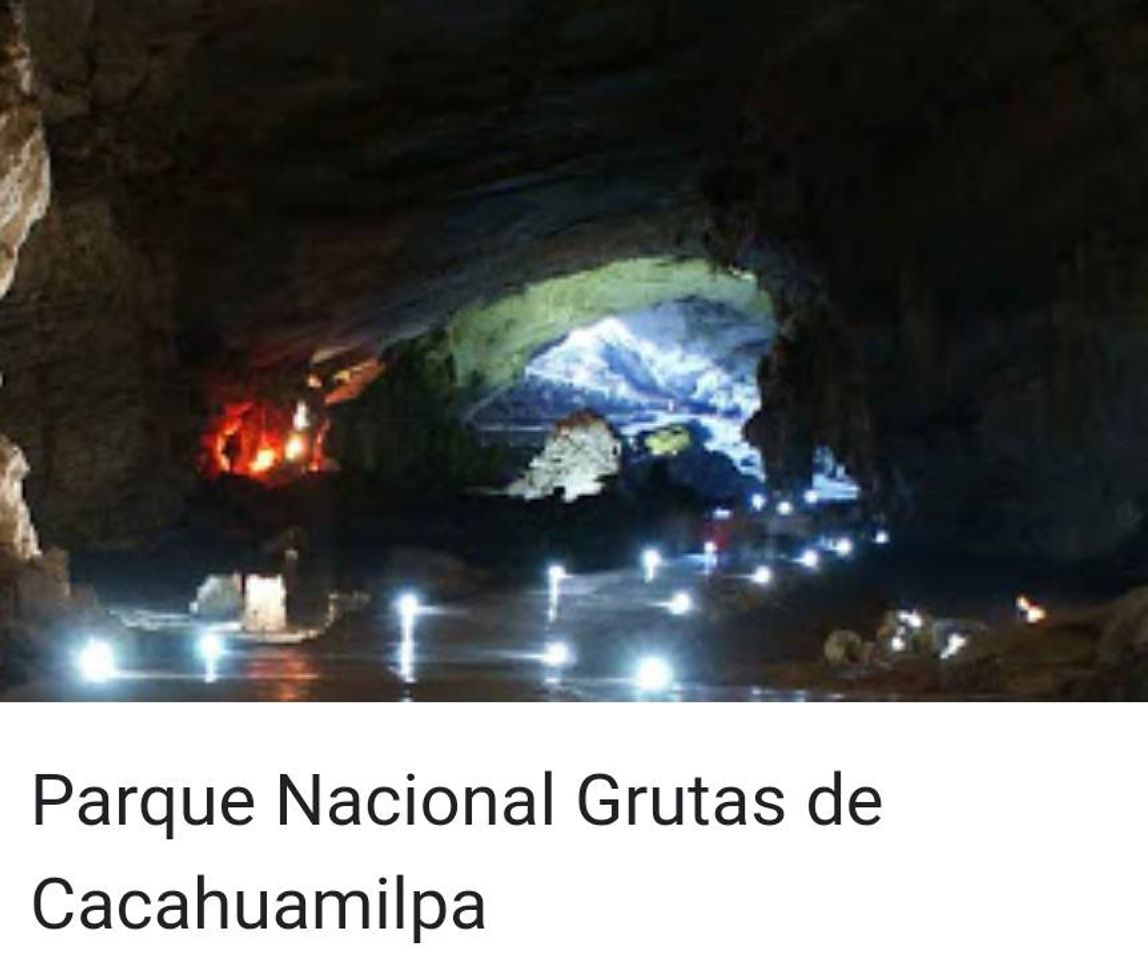 Places Las grutas de cacahuamilpa del  Estado de Guerrero, México.