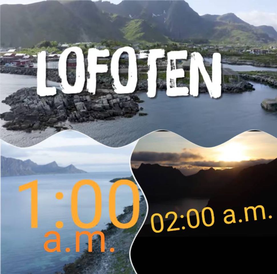 Places LOFOTEN, situado en Noruega