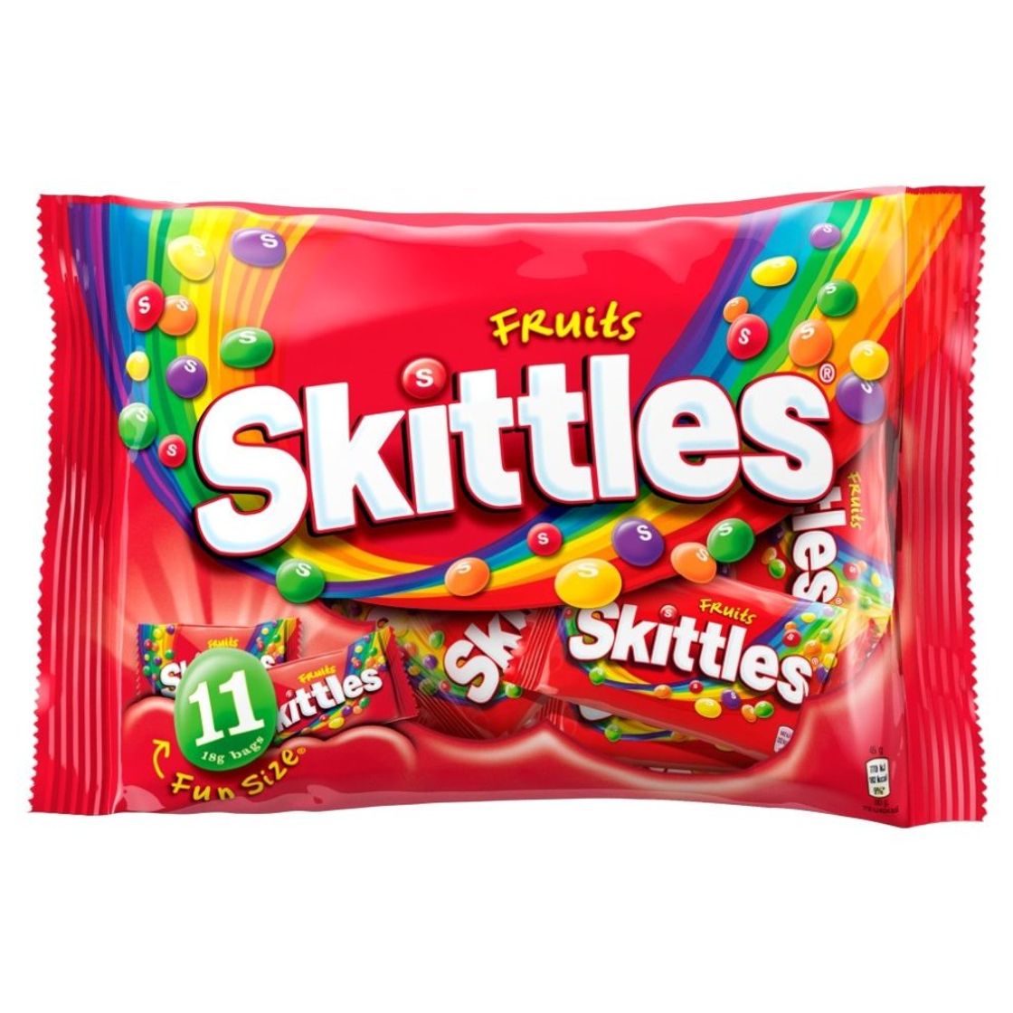 Product SKITTLES CHEWY FRUIT FLAVOUR CANDIES IN CRISP SUGAR SHELL FUN SIZE PACK