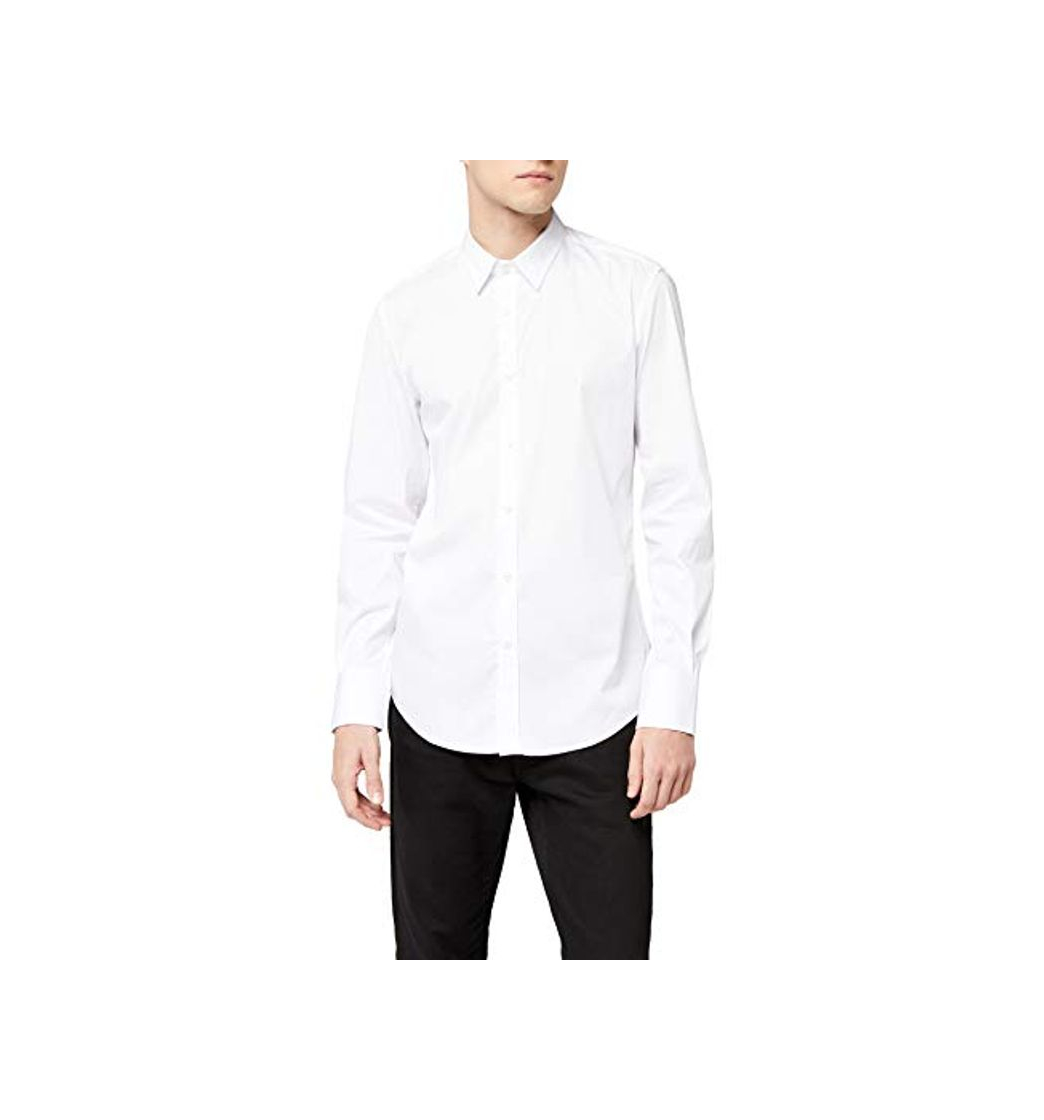 Moda Antony Morato Camicia Basica Abbottonatura A Vista Camisa Casual, Blanco