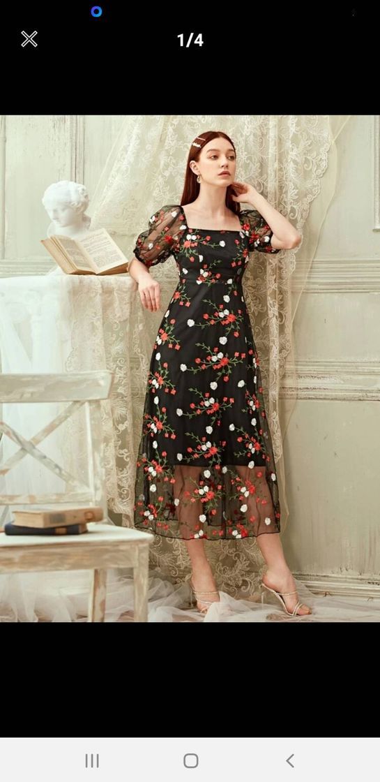 Social Vestido bordado 