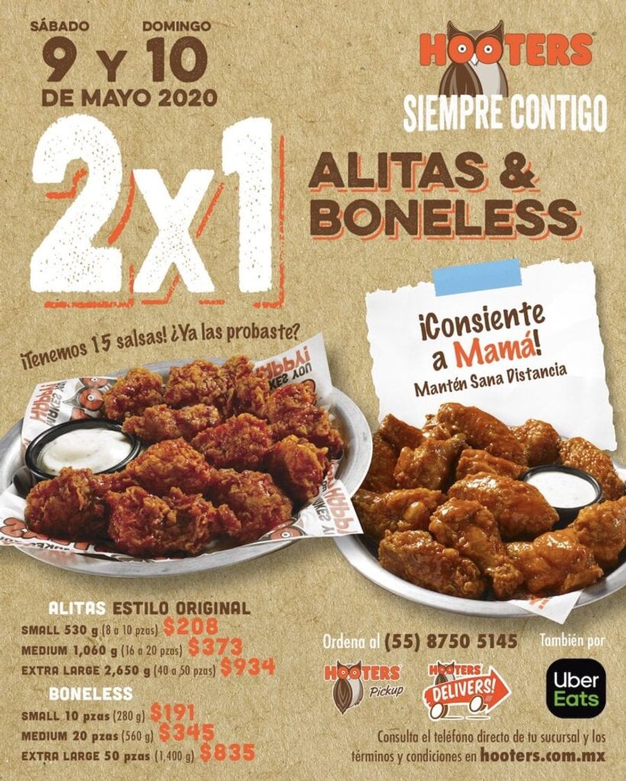 Fashion 2x1 alitas y boneless 