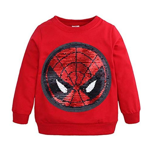 Camiseta para Niño Spiderman Camisas Infantiles de Ropa Sudaderas Niña Invierno Chandal