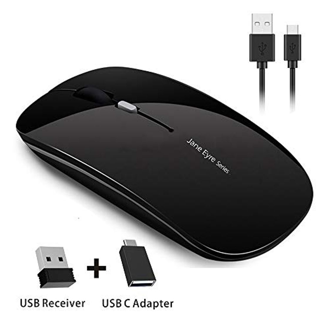 Producto Coener Ratón Inalámbrico Recargable, Mouse Wireless 2.4G Mute de Mouse Inalambrico, Ultra