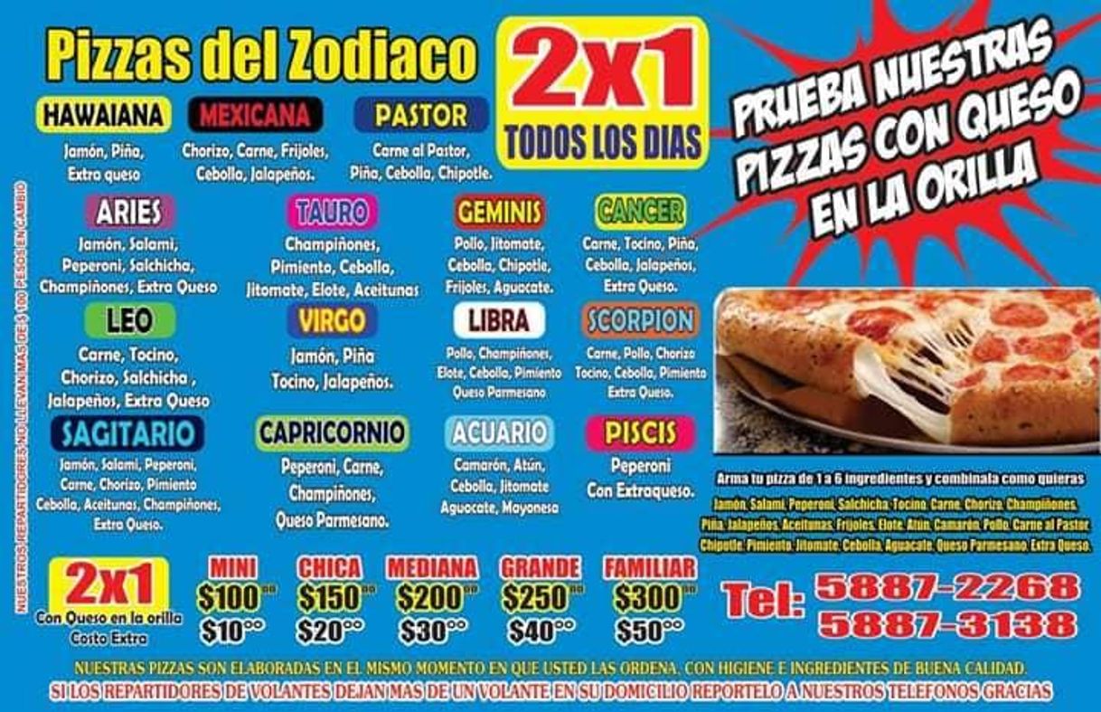 Restaurants Pizzas del Zodiaco