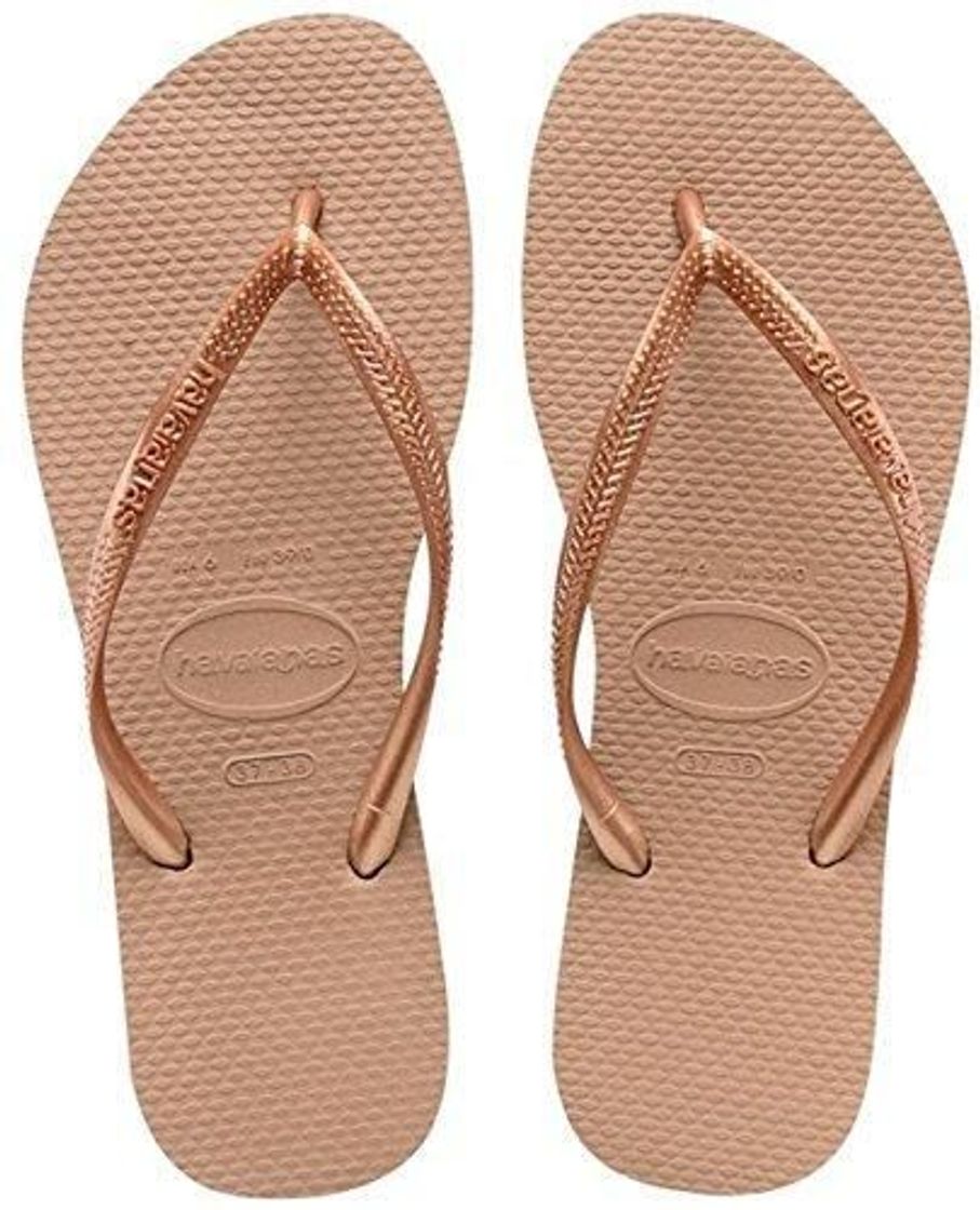 Moda Havaianas Slim, Chanclas para Mujer, Marrón