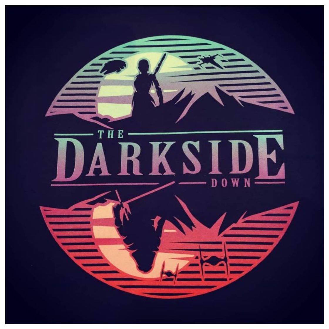 Fashion Camiseta The Darkside Down