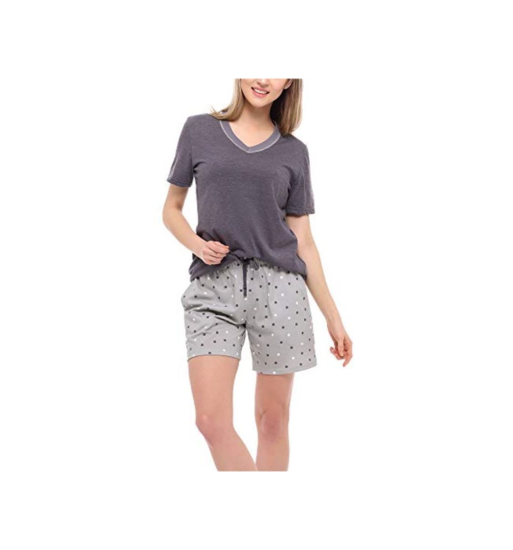 Moda Merry Style Pijama Conjunto Camiseta y Pantalones Ropa de Cama Mujer MS10-231