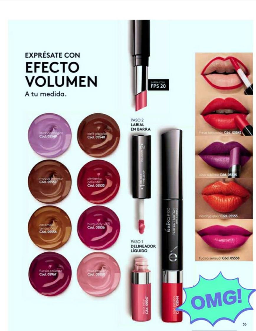 Fashion Labial PERFECT MATCH VOLUMEN.