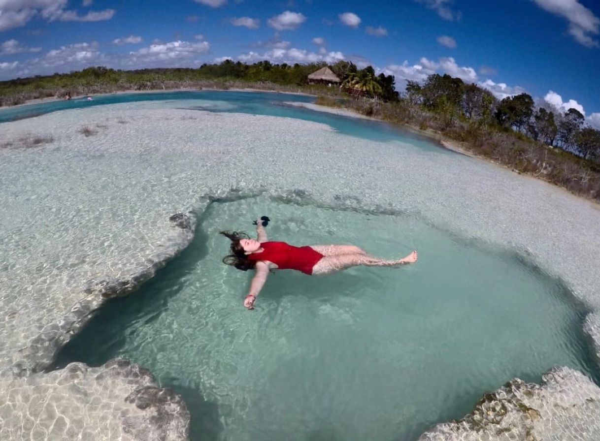 Lugar Los Rapidos laguna de Bacalar