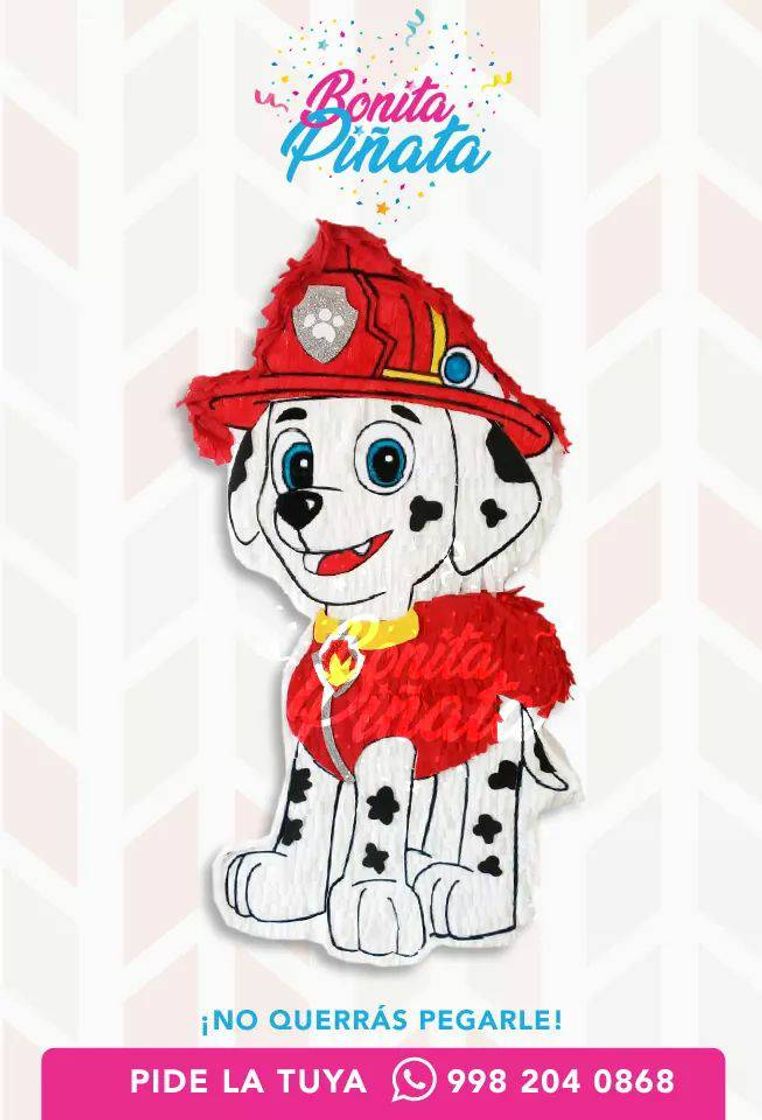 Moda Piñata Marshall Paw Patrol