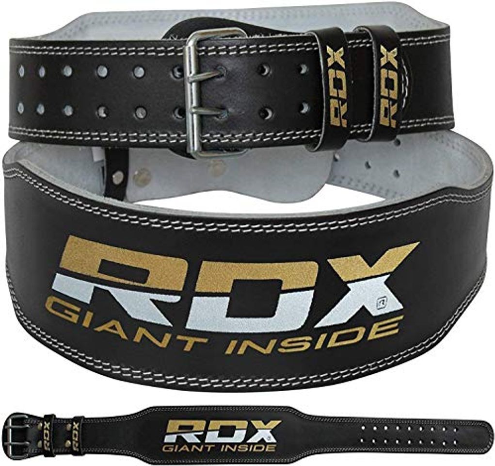 Product RDX Gimnasio Cinturón Cuero 4" Musculacion Peso Cinturones Pesas Entrenamiento Levantamiento