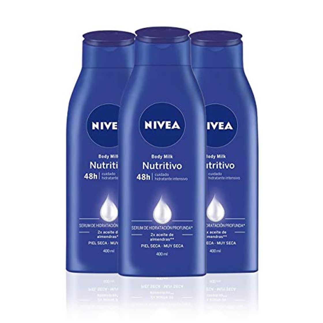 Social NIVEA Triplo Body Milk Nutritivo - Pack de 3 x 400 ml
