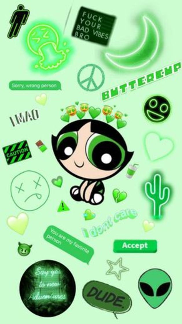 Moda Wallpaper💚🍏👽