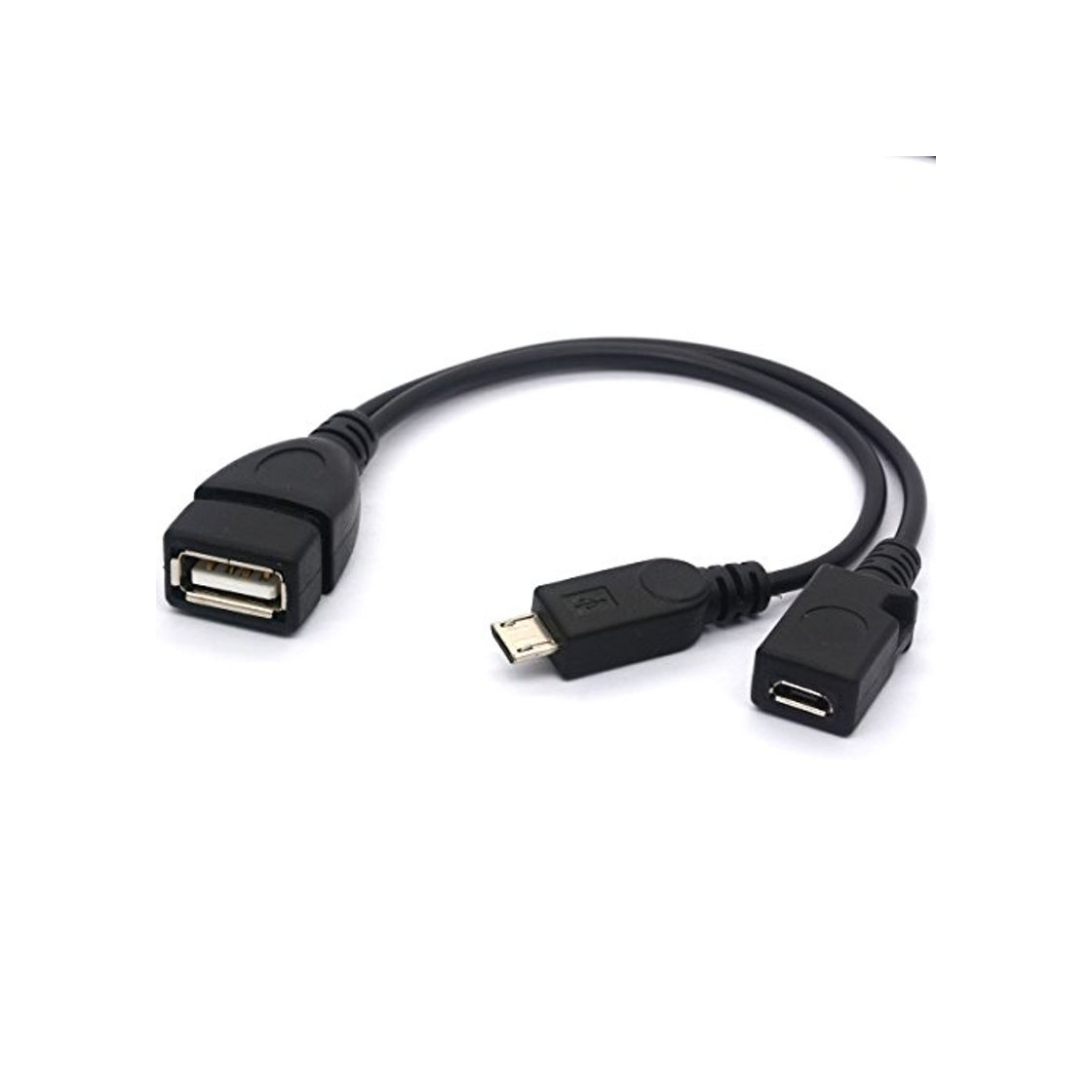 Producto Micro USB Splitter Cable Cable de potencia OTG Power Enhancer USB 2.0